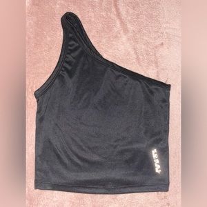 KORAL off the shoulder tank top black.